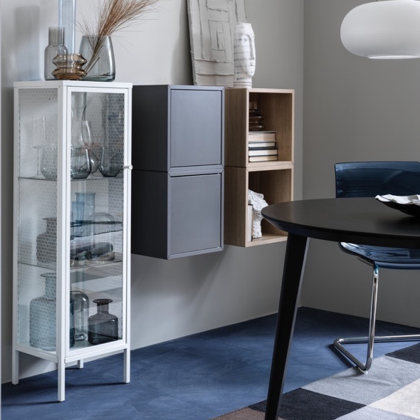 BAGGEBO Schrank mit Vitrinentüren